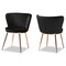Baxton Studio Farah Glam and Luxe Black Velvet Upholstered and Rose Gold Finished Metal Dining Chair Set(2PC) PR 192-2PC-12060-ZORO - alternate 9
